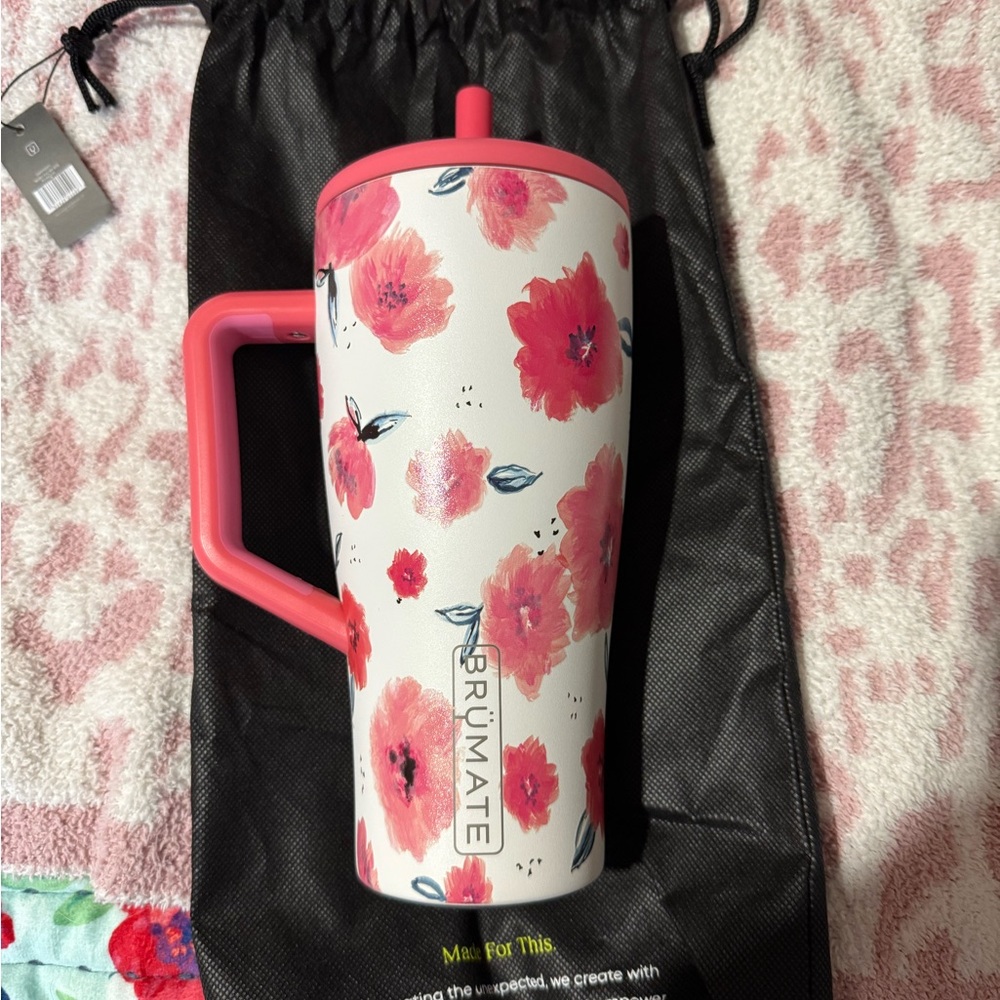 BrüMate Floral Tumbler with Handle Reverie 30oz